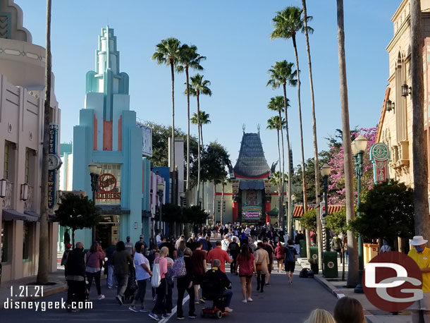 Hollywood Blvd this morning at 9:43am