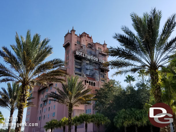 Tower of Terror from the courtyard.