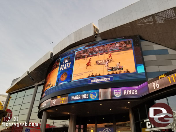 The NBA Experience was closed.