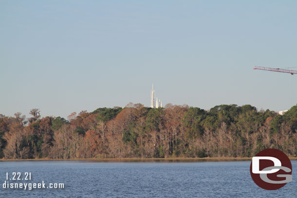 Space Mountain over the treeline.