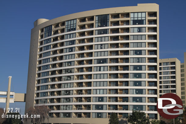 Bay Lake Tower from the marina.