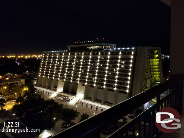 The Contemporary from our room balcony.