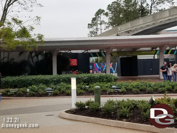 The entrance area is still under renovation.