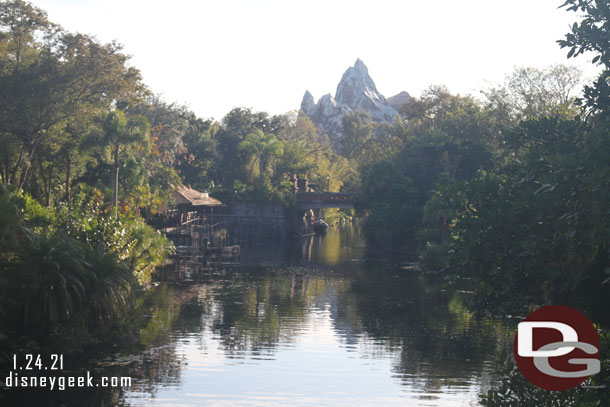 Crossing to Harambe looking up river to Asia