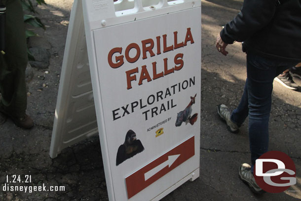 A frames to help you find Gorilla Falls