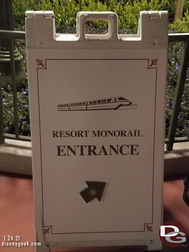 We decided to take the Monorail back to save a few steps and because there was no line.