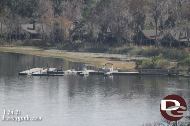 The Wilderness Lodge marina.