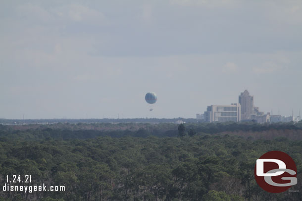 The balloon is up at Disney Springs.