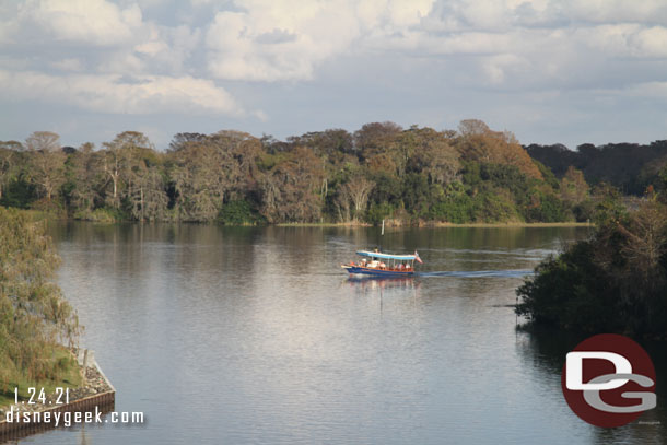 A boat out on Bay Lake