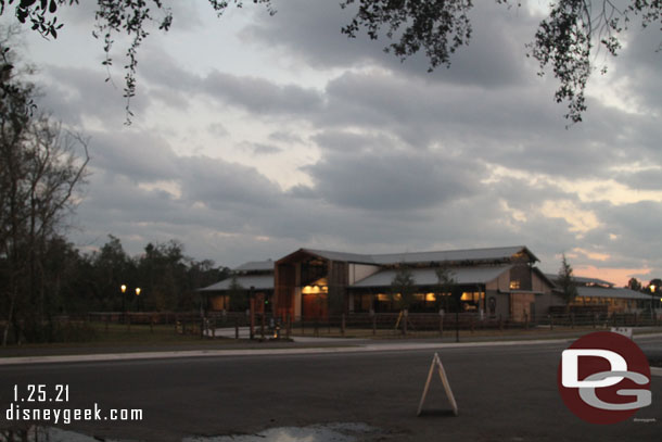 We arrived too late to visit the new barn for the Tri-Circle D Ranch.