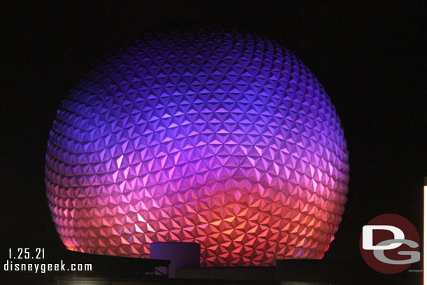 Spaceship Earth this evening.