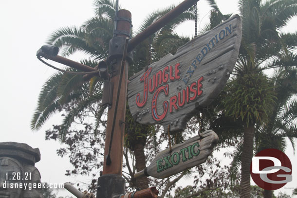 Instead we decided to visit the Jungle Cruise.