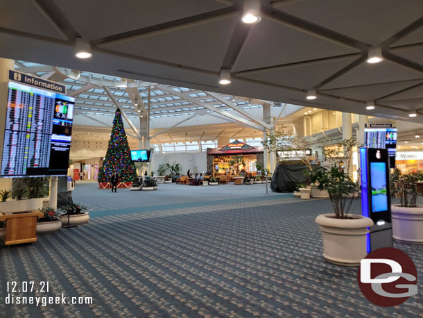 7:09am - Walking through a nice and quiet MCO.