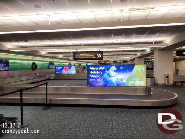 7:14am and baggage claim is really empty.