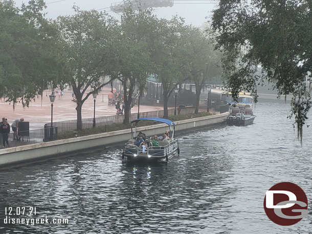 A group returning from a morning fishing trip.