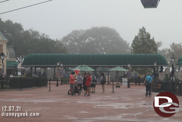 We still had over an hour until the 10:30am early morning entry time for resort guests to EPCOT.  They had not even opened up security yet.