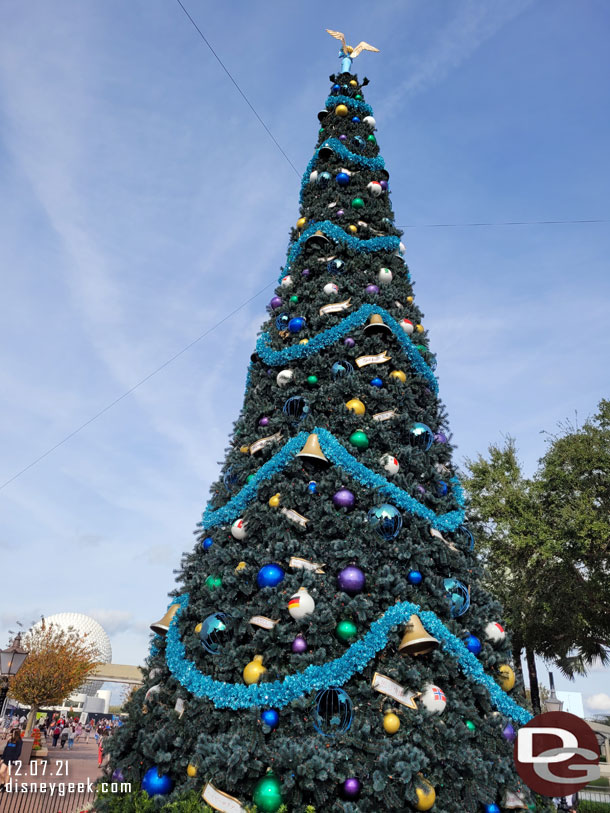The EPCOT Christmas Tree