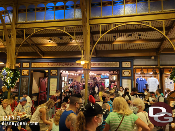 6:09pm - The line at Les Halles Boulangerie-Patisserie in France this evening.