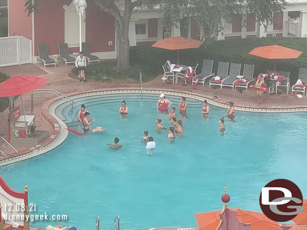 Life Guard training was underway.  Those cast members looked a bit chilly.