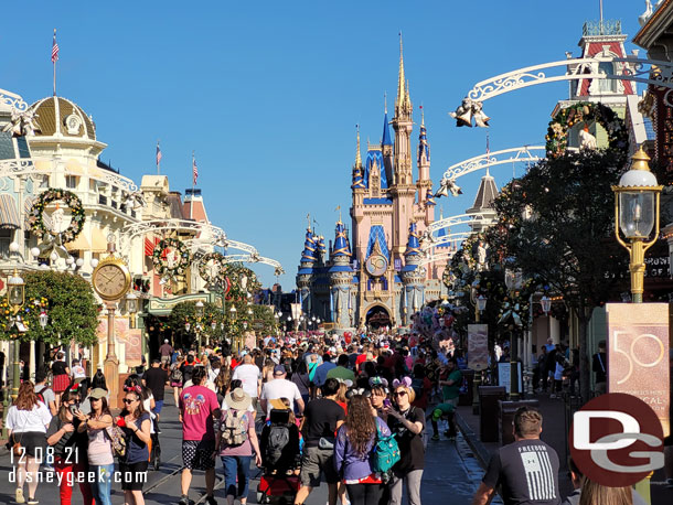 Main Street USA this morning.