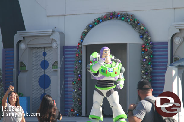 Buzz Lightyear was out for pictures though.