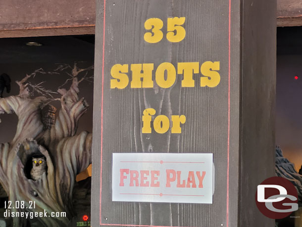Interesting to see the arcade as free play.