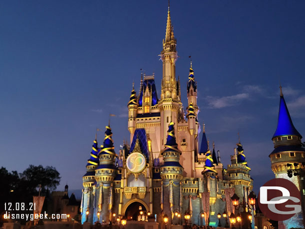 Cinderella Castle this evening.