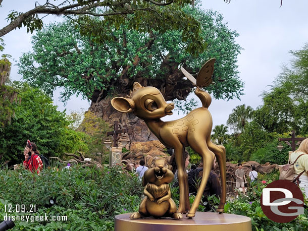 Bambi and Thumper Fab 50 statues on Discovery Island.