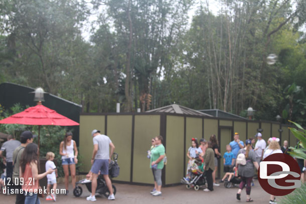 A new kiosk is being constructed on the walkway toward Pandora.  Assuming its a DVC kiosk.