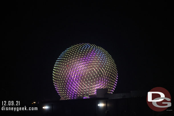 Spaceship Earth in the distance