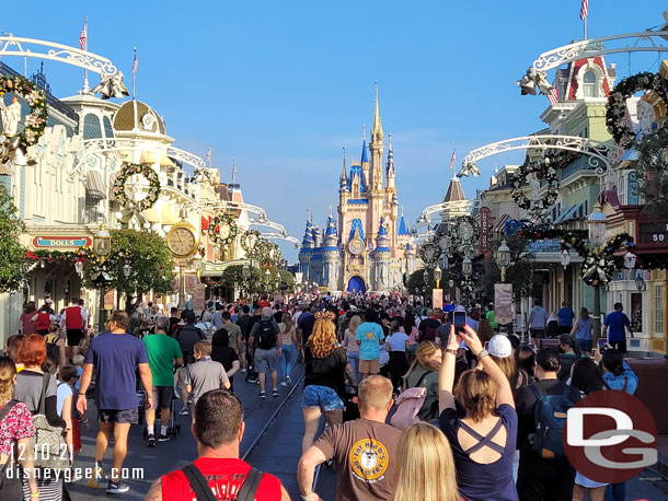 Main Street USA this morning.