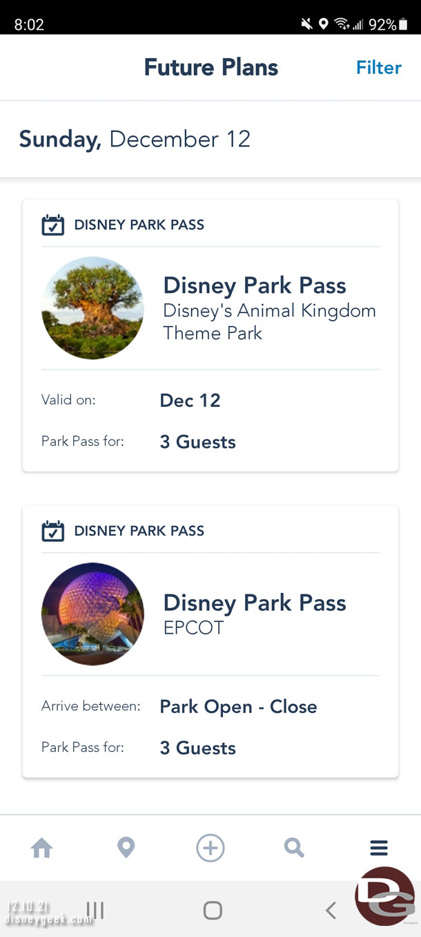 Hmm.. I went to change my park reservation for a later day this trip and it did not give me a modification option so I made my new one and the system showed both. I cancelled the one I did not need at that point as to not run into a problem when I got to 
