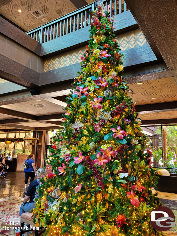 The Polynesian Village Resort Christmas Tree