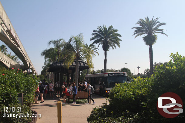 The Polynesian bus stop always seems odd to me. It is rather small and isolated.