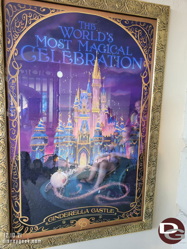 An attraction poster for the castle for the 50th.