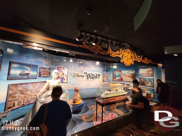 Recently an exhibit for the Disney Wish was added.