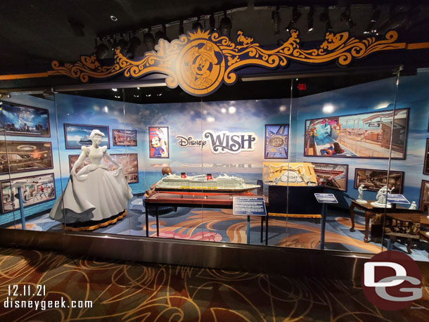 Another look at the Disney Wish exhibit on the way out (I skipped the film).