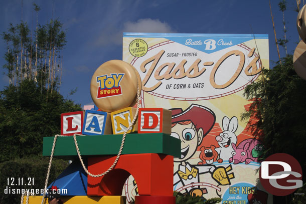 No Christmas decorations in Toy Story Land