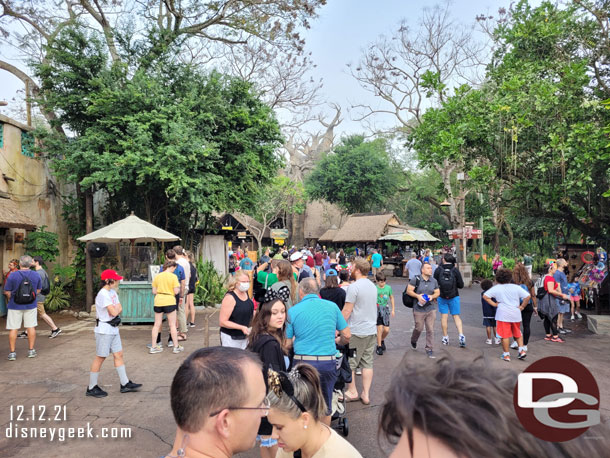 8:52am - The end of the line for Kilimanjaro Safari