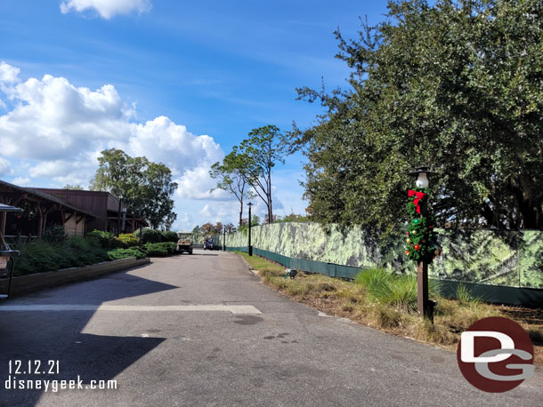 Fences still encircle the now stopped construction project, this was to be part of a DVC resort.