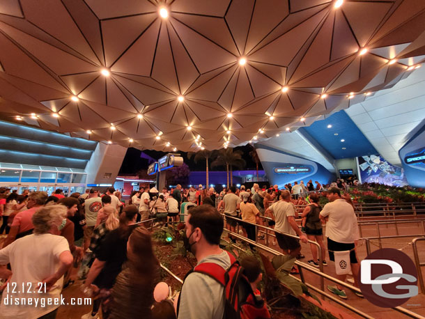 8:41pm - A wait for Spaceship Earth