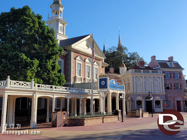 Liberty Square was much more peaceful to walk around.