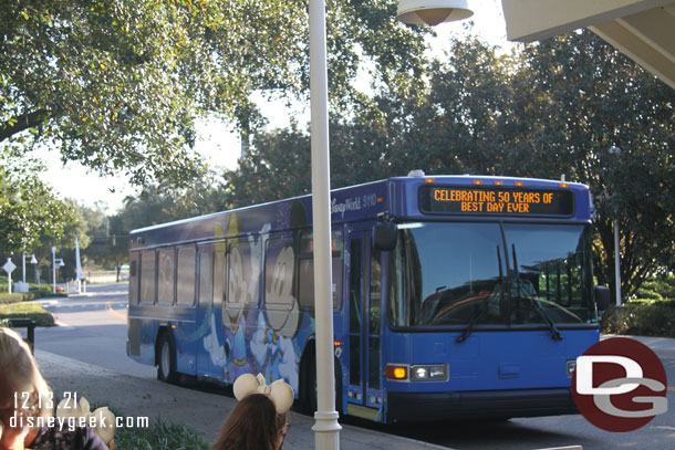 50th Anniversary wrapped bus.