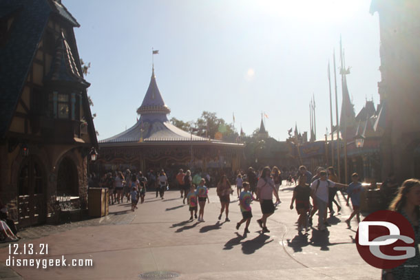 9:48am - Walking through Fantasyland