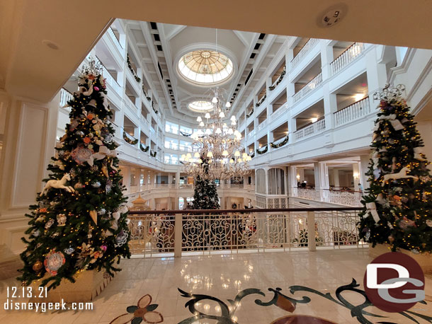 Stopped at the Grand Floridian to see its Christmas decorations.