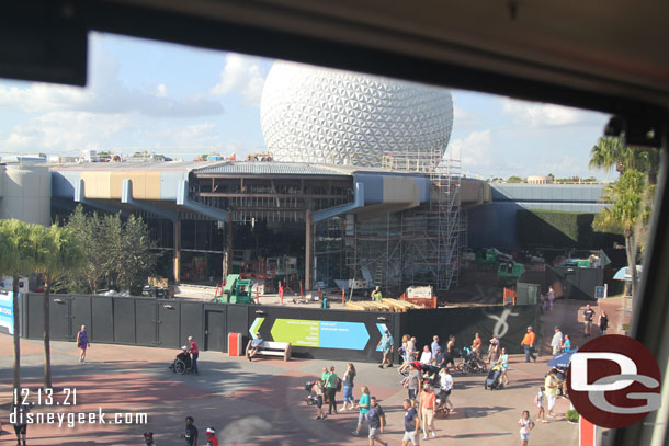 A check of the World Celebration construction as we circled the area.