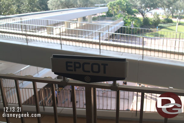 2:25pm - Arrived at the EPCOT Monorail station.