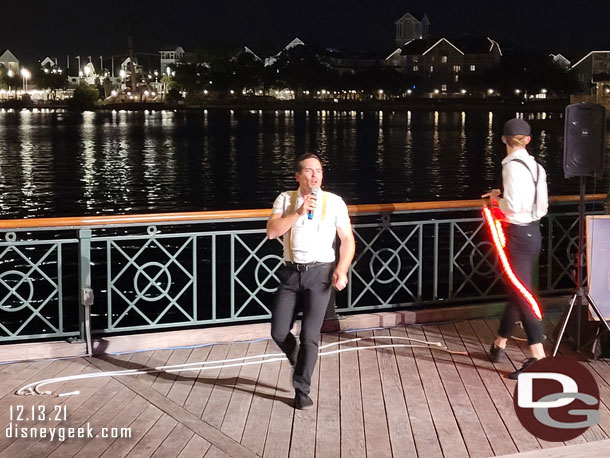 A group of jump ropers out on the Boardwalk this evening.