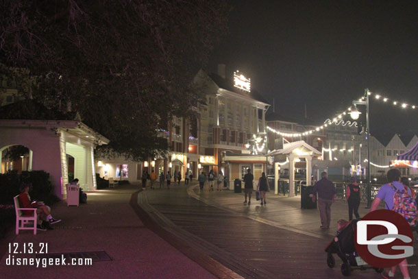 Almost back to the room to wrap up my final evening in the parks.