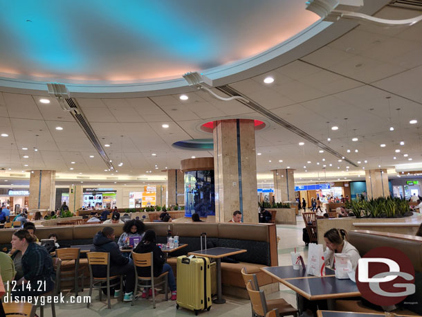 Stopped for lunch in the food court.